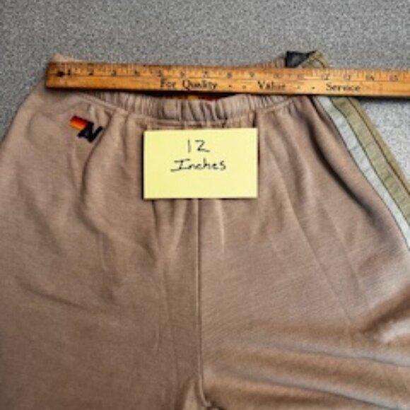 Aviator Nation 5 STRIPE SWEATPANTS in SAND // Tan //Green - Picture 5 of 9